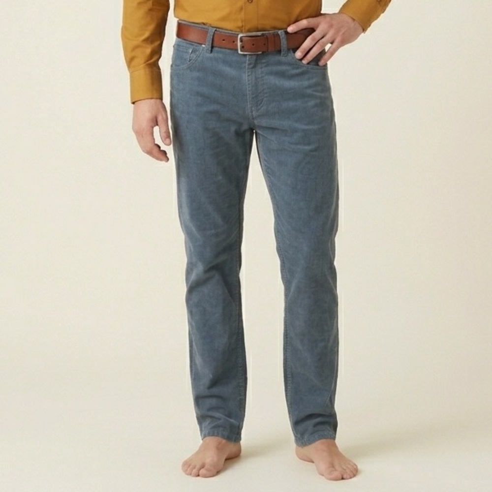 Mountain Khakis Canyon Corduroy Pants 34x36 Grey Straight Leg Casual Rugged